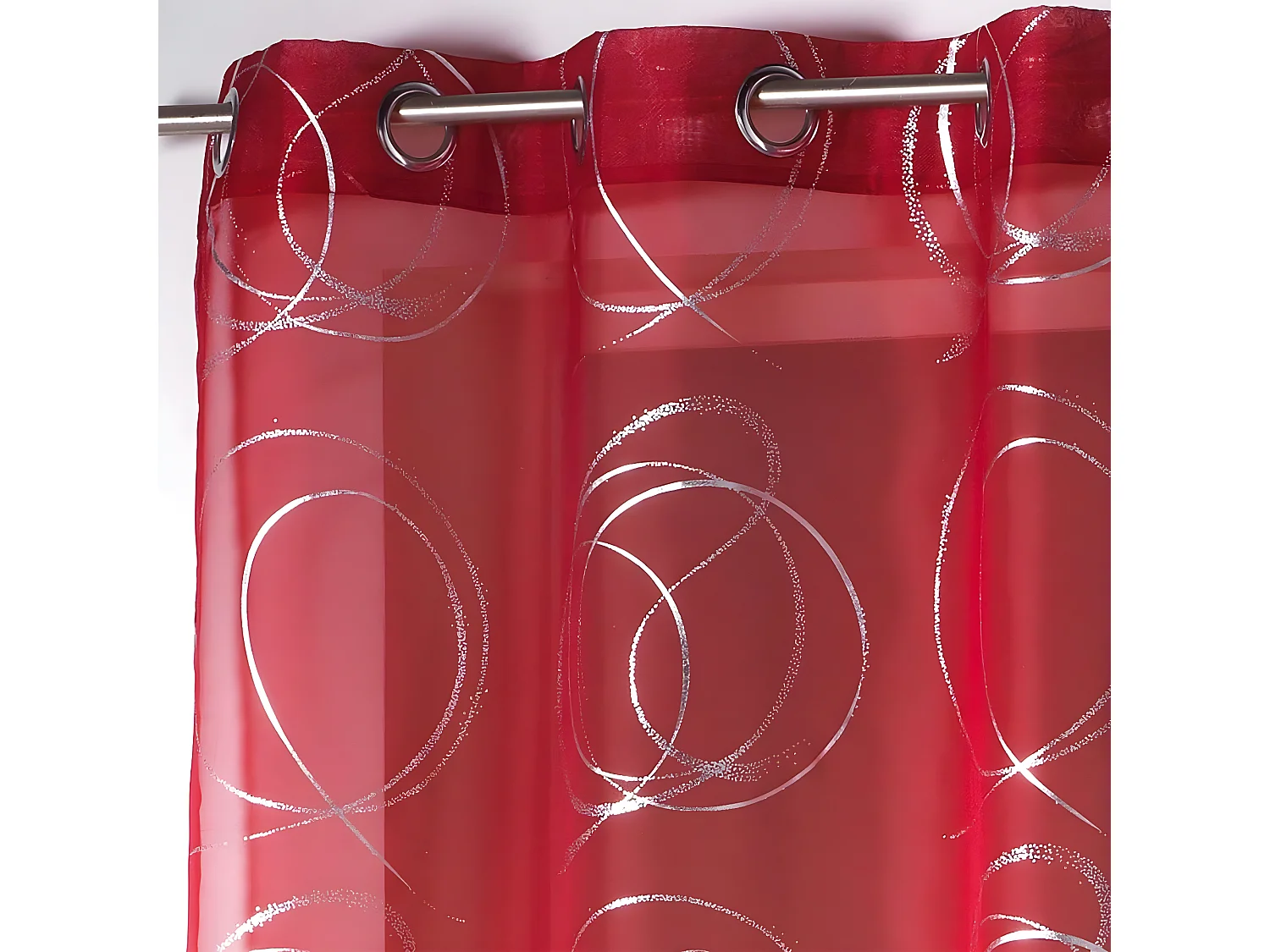 Rideau Voilage "Bully" 140x240cm Rouge