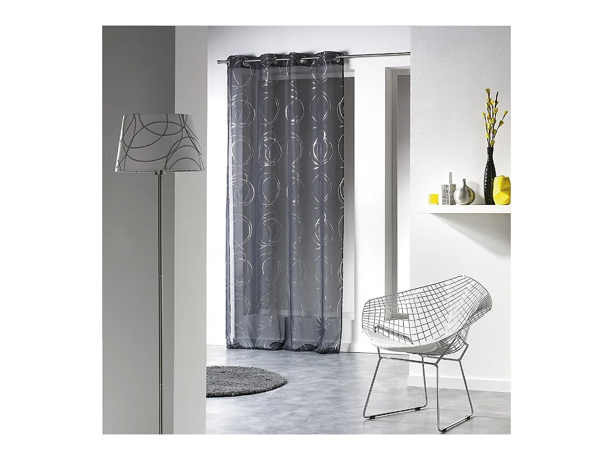 Rideau Voilage "Bully" 140x240cm Anthracite