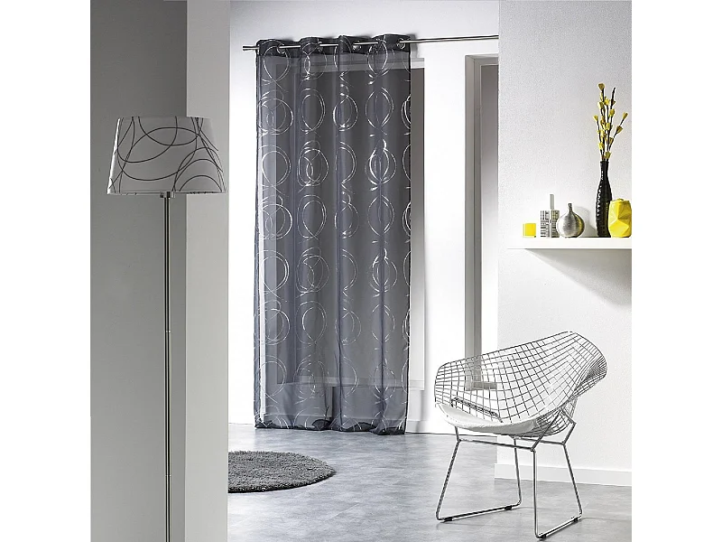 Rideau Voilage "Bully" 140x240cm Anthracite