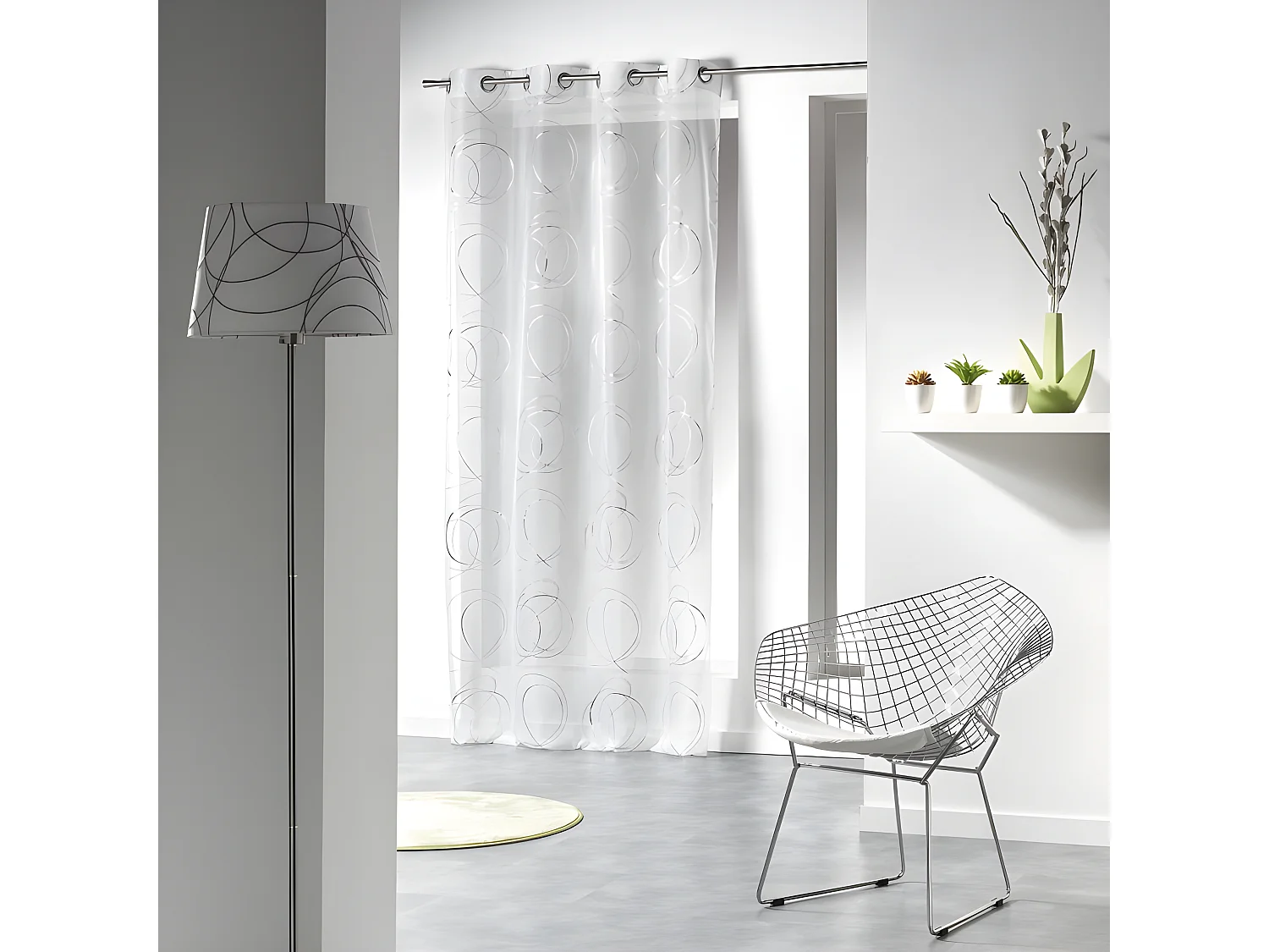 Rideau Voilage "Bully" 140x240cm Blanc