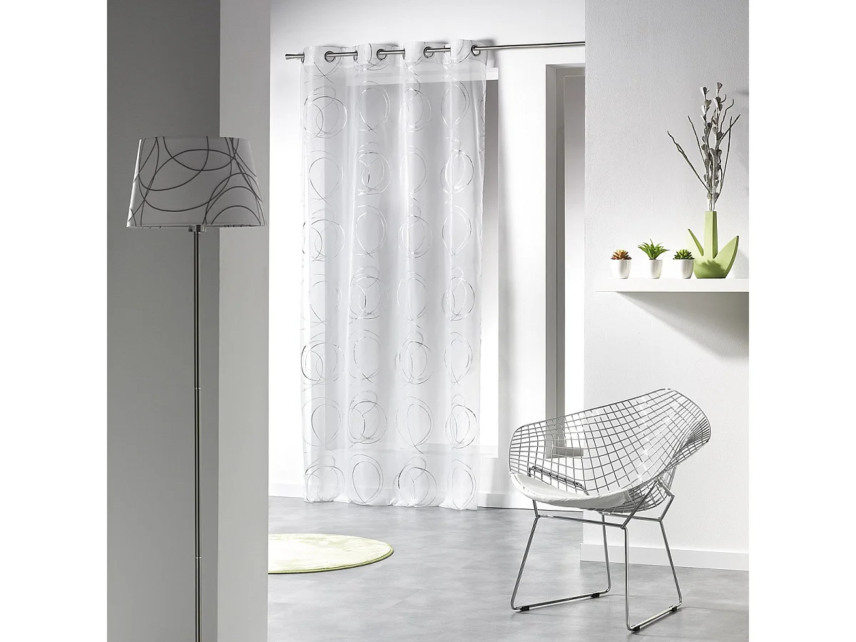 Rideau Voilage "Bully" 140x240cm Blanc