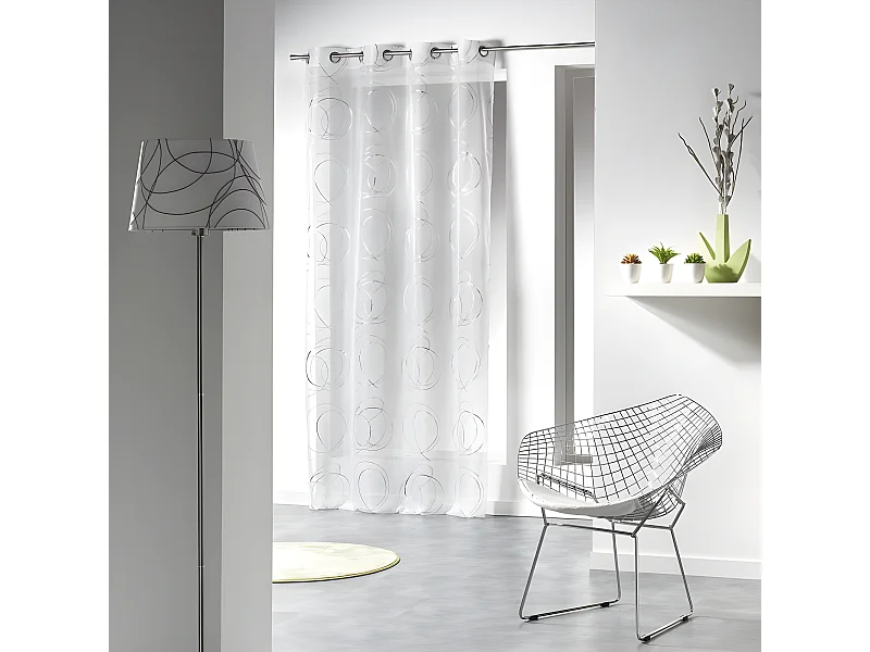 Rideau Voilage "Bully" 140x240cm Blanc