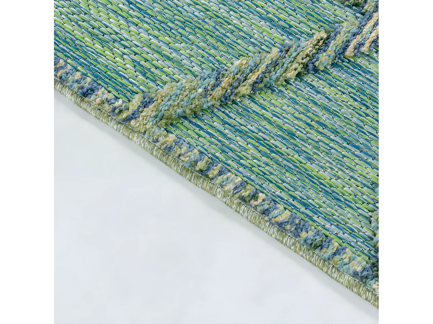 Tapis d'extérieur à relief "Ubud" Vert 80 x 150 cm