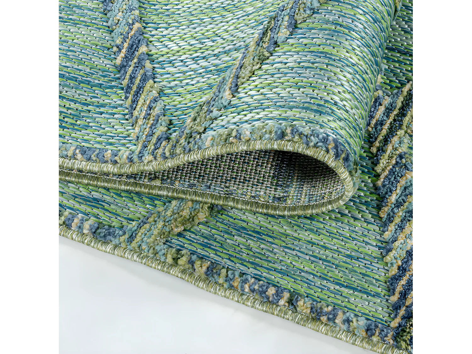 Tapis d'extérieur à relief "Ubud" Vert 80 x 150 cm