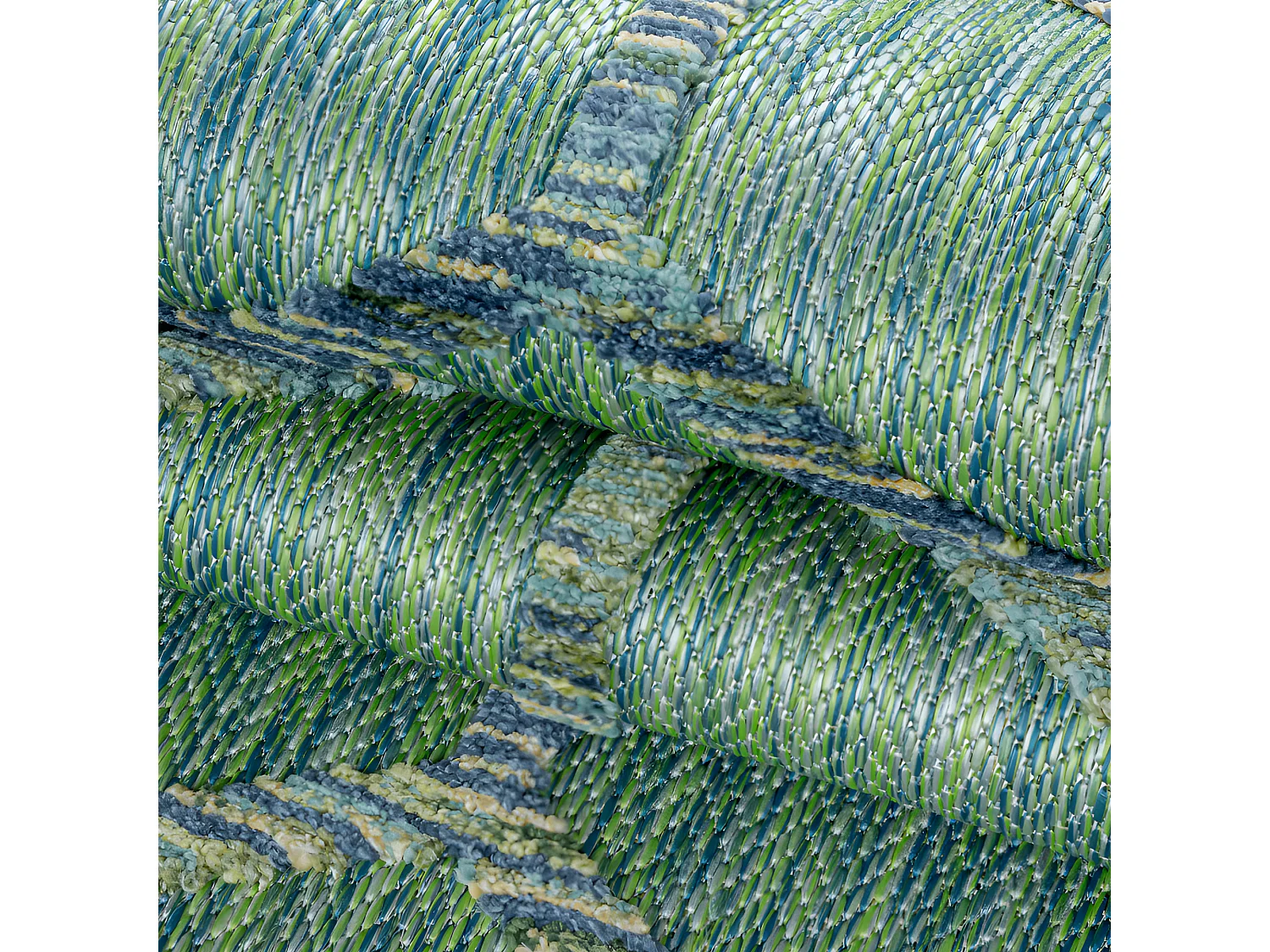 Tapis d'extérieur à relief "Ubud" Vert 80 x 150 cm