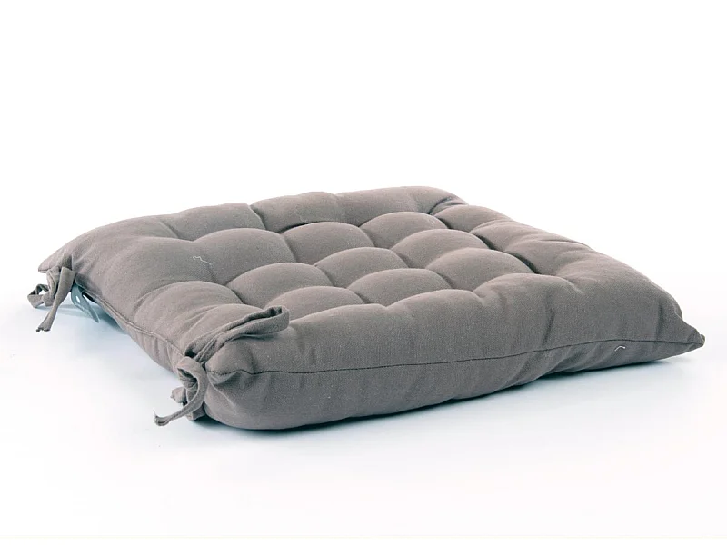 Galette de Chaise "Loria" 38x38cm Taupe