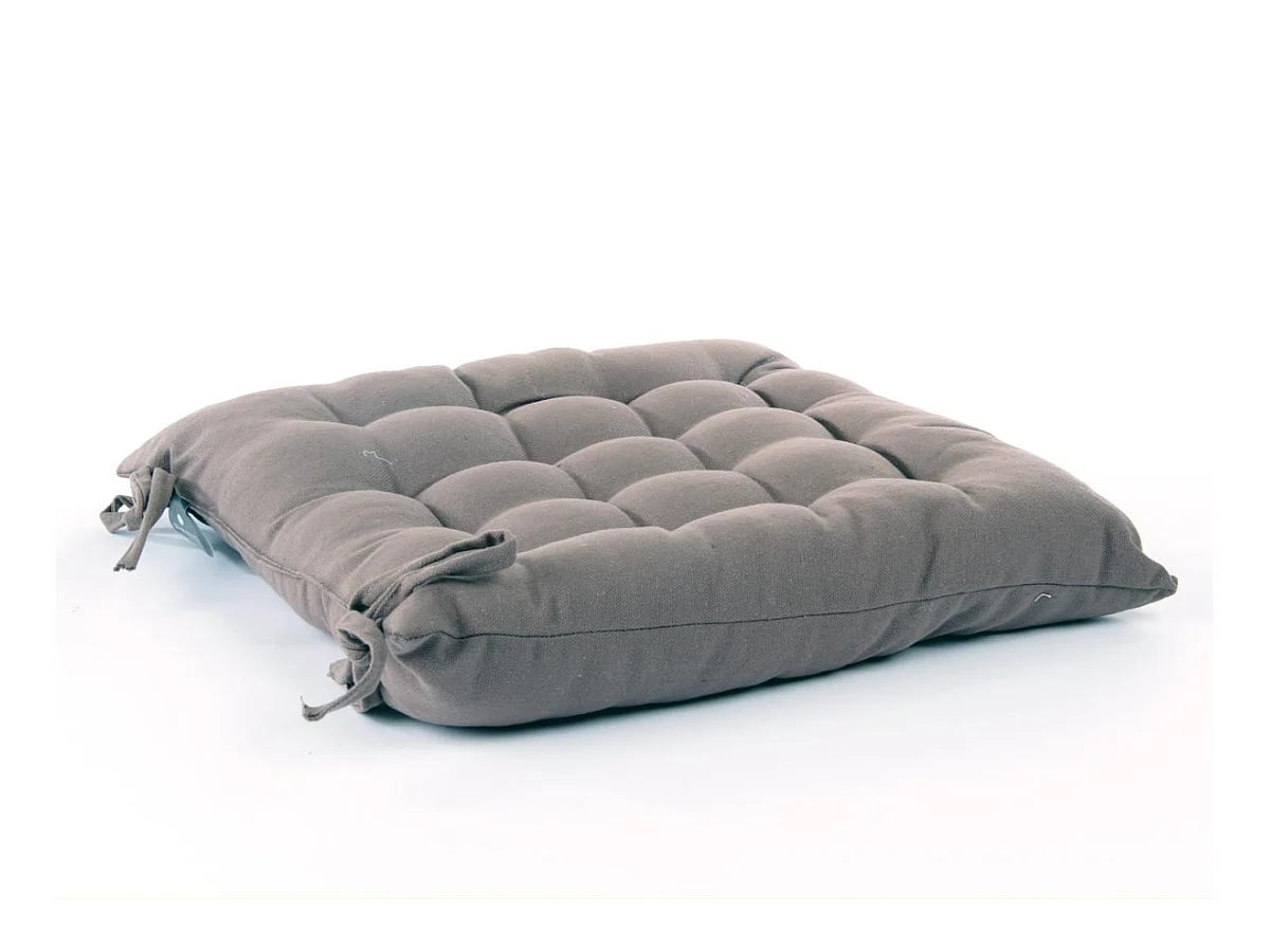 Galette de Chaise "Loria" 38x38cm Taupe