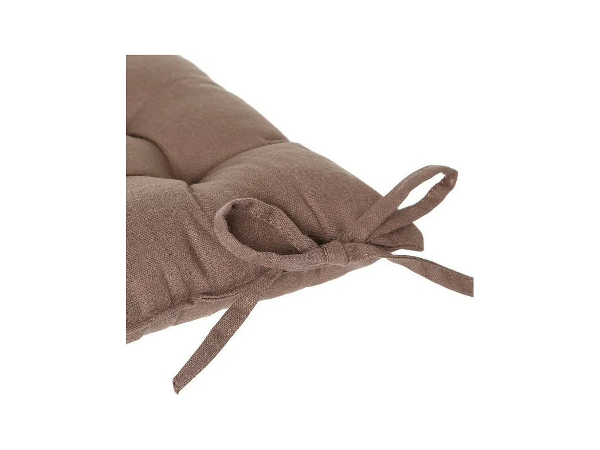 Galette de Chaise "Loria" 38x38cm Taupe