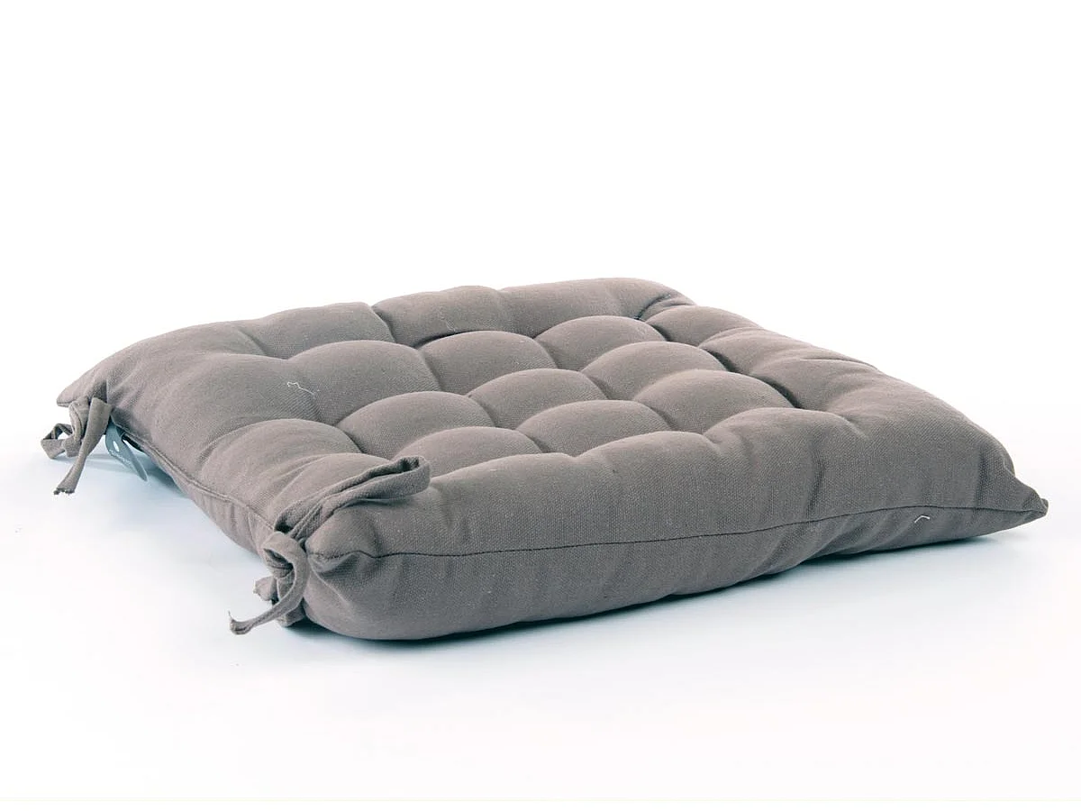 Galette de Chaise "Loria" 38x38cm Taupe