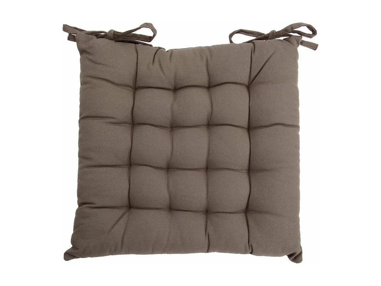 Galette de Chaise "Loria" 38x38cm Taupe