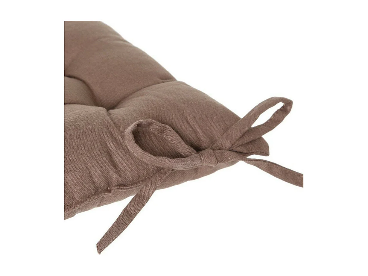 Galette de Chaise "Loria" 38x38cm Taupe