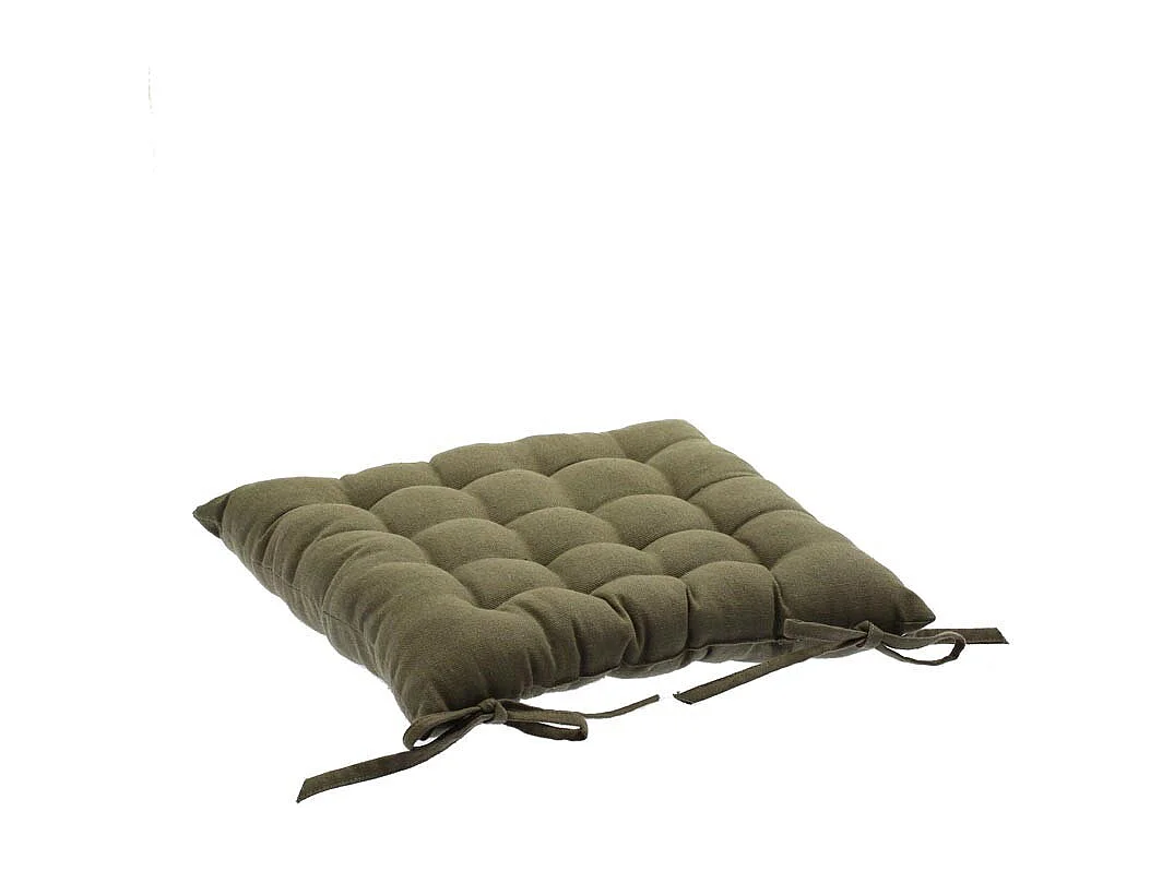 Galette de Chaise "Loria" 38x38cm Taupe