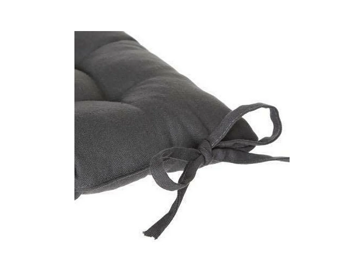 Galette de Chaise "Loria" 38x38cm Gris Foncé