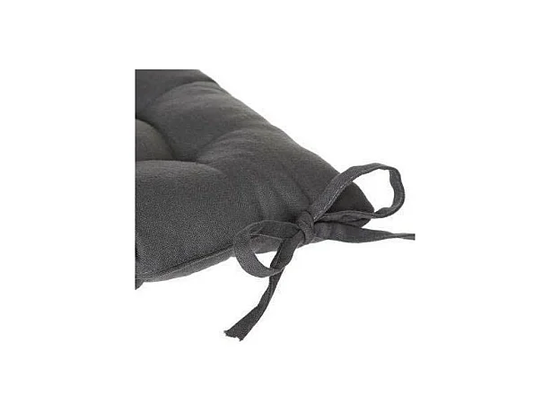 Galette de Chaise "Loria" 38x38cm Gris Foncé