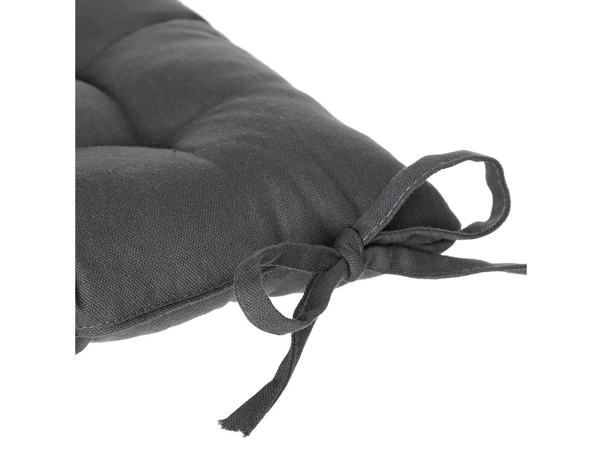 Galette de Chaise "Loria" 38x38cm Gris Foncé