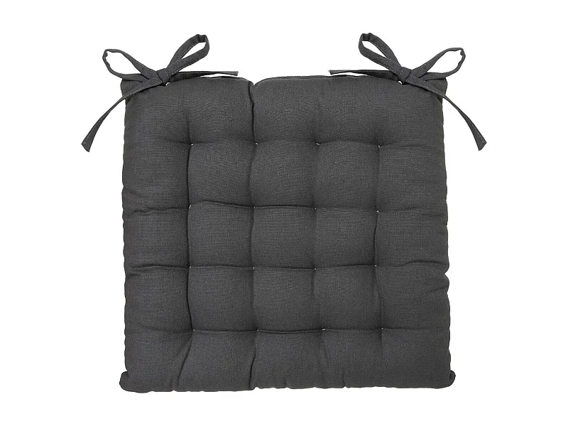 Galette de Chaise "Loria" 38x38cm Gris Foncé