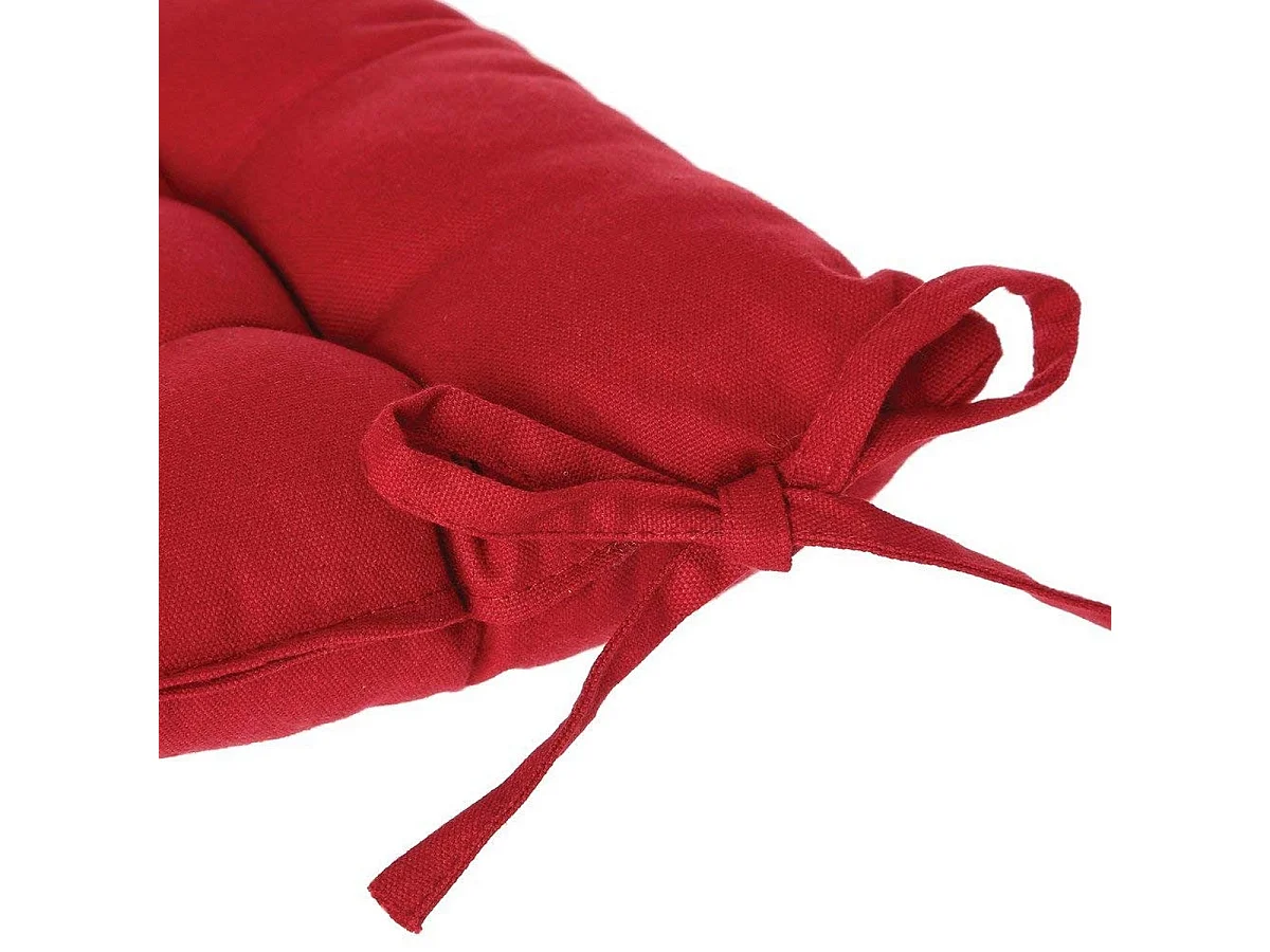 Galette de Chaise "Loria" 38x38cm Rouge