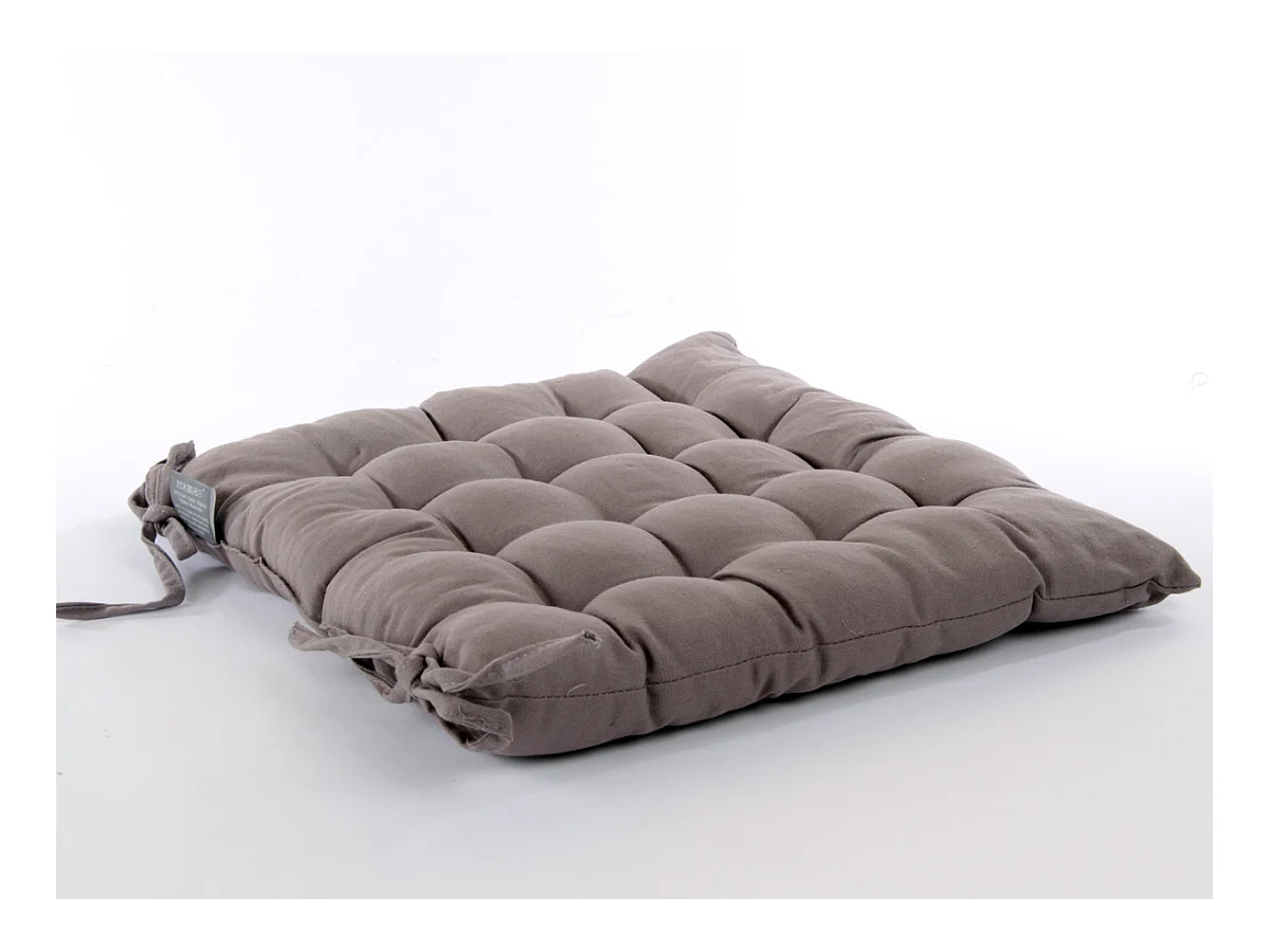 Galette de Chaise "Loria" 38x38cm Gris