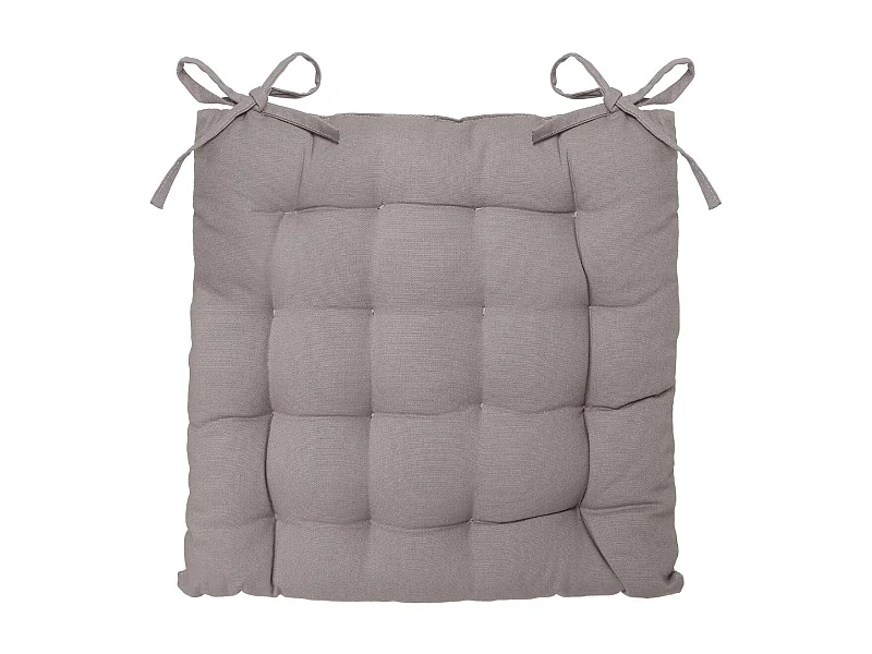 Galette de Chaise "Loria" 38x38cm Gris