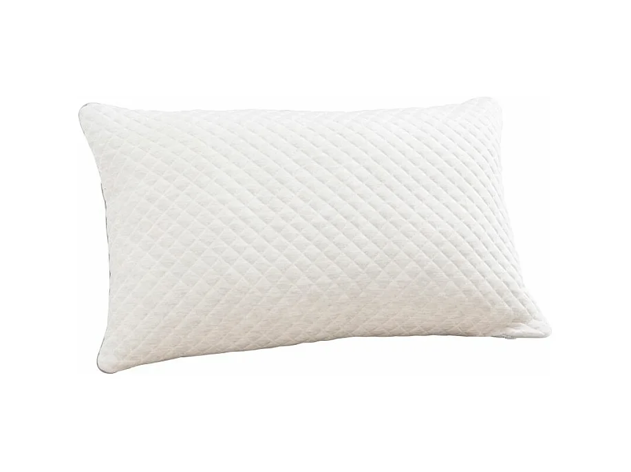 Ensemble Matelas Mousse Luxe - 90x190 et 1 Oreiller mémoire 50x70 - Sommier kit couleur chêne