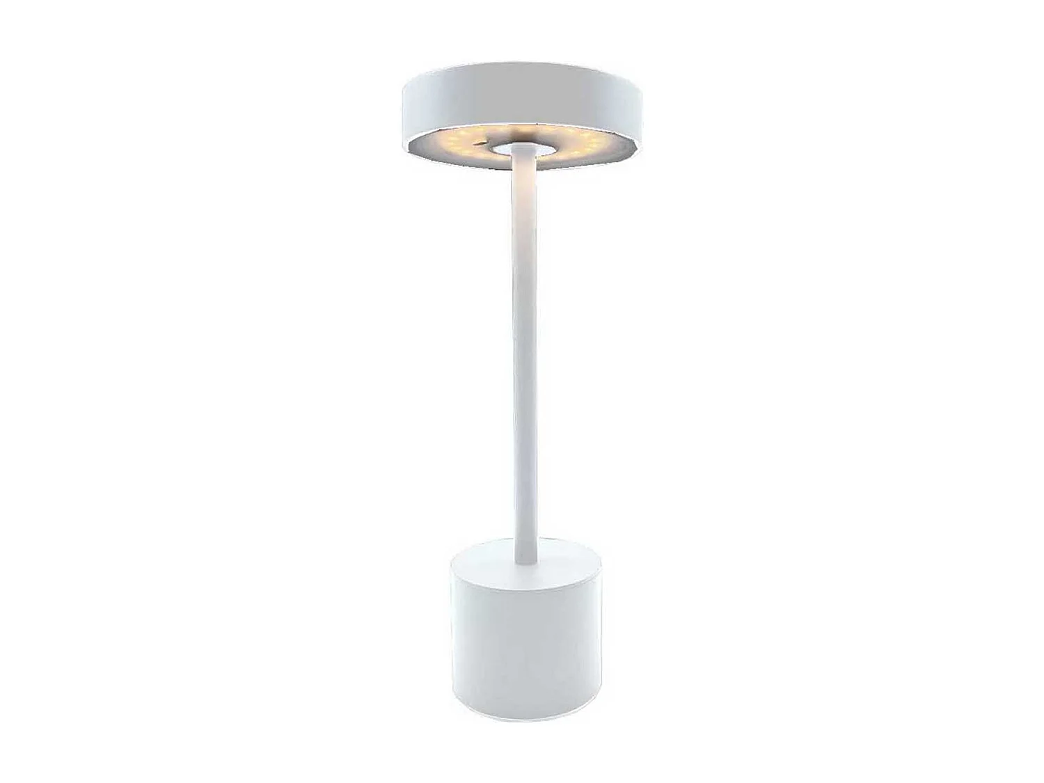 Lampe de table sans fil ROBY Blanc Aluminium
