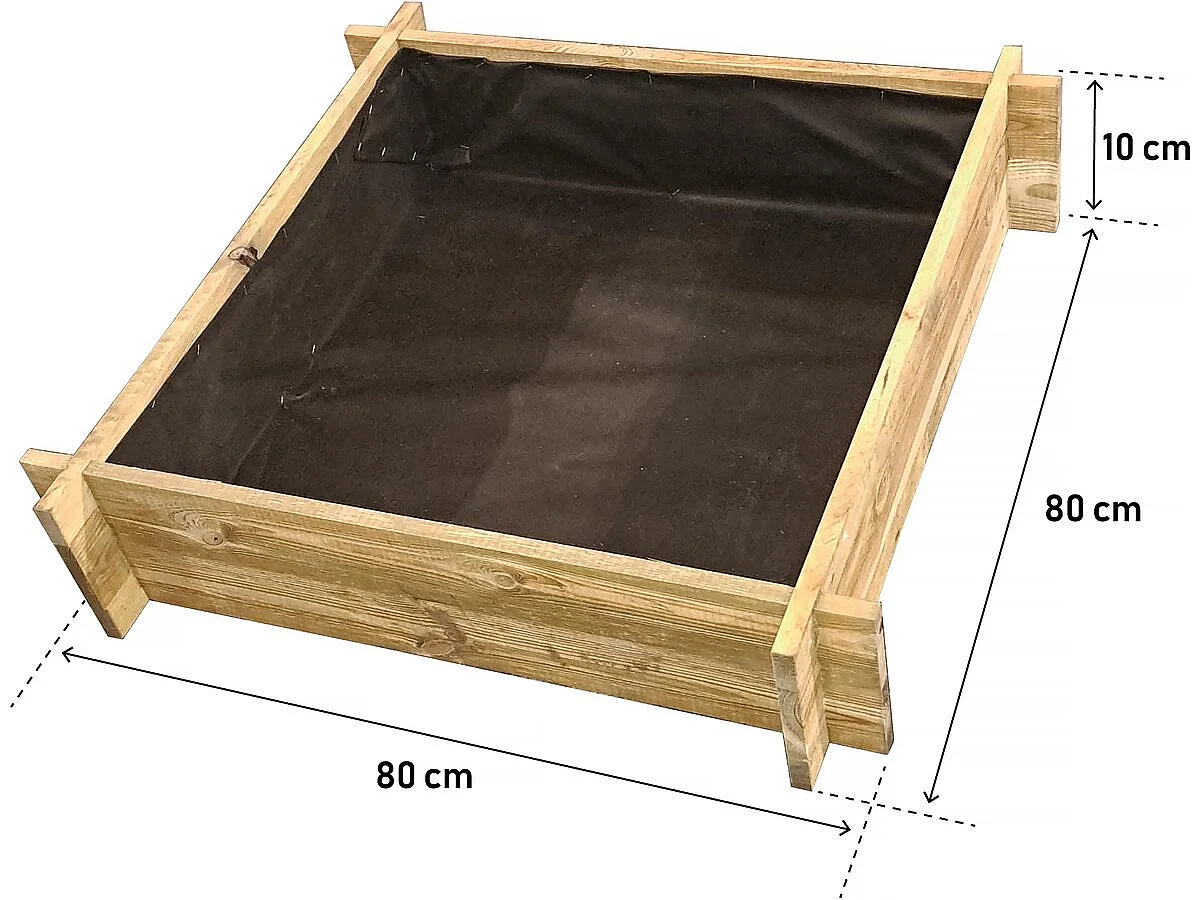 Gemüsebeet-Quadrat "Aneth" - 80 x 80 x 18 cm