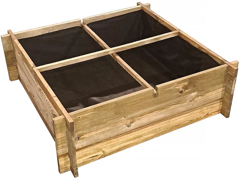 Carré potager en bois "Aroma" - 100 x 100 x 30 cm
