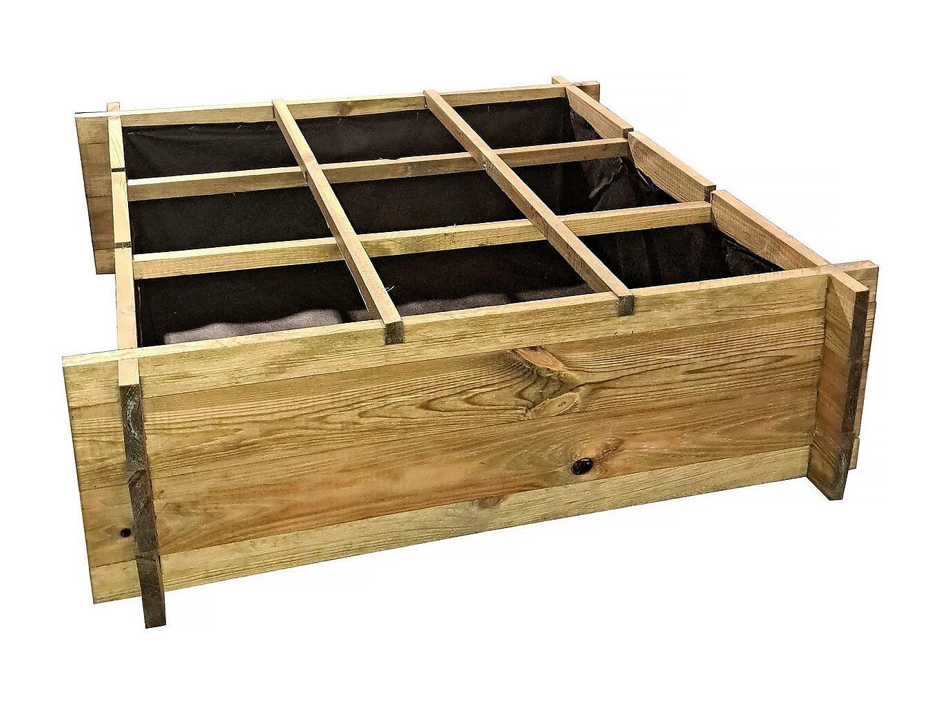 Houten moestuinperceel "Iris" - 90 x 90 x 28 cm
