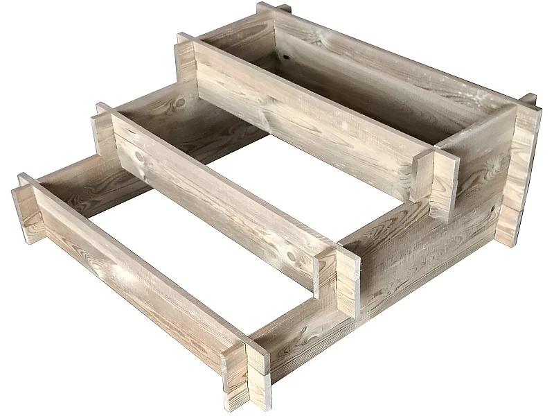 Carré potager "Utopia" en escalier - 90 x 90 x 35 cm