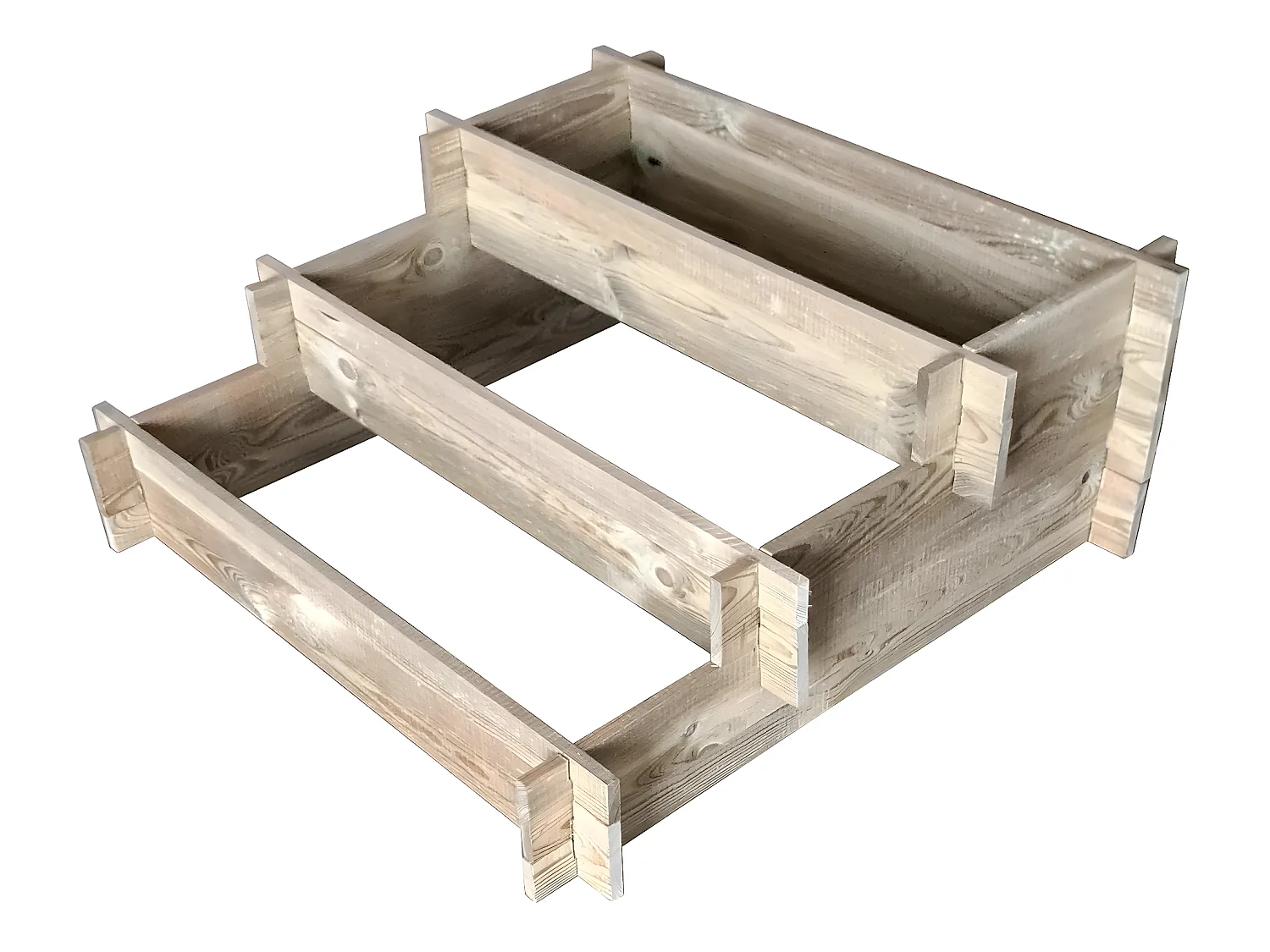 Gemüsebeet-Quadrat "Utopia" in Stufenform - 90 x 90 x 35 cm