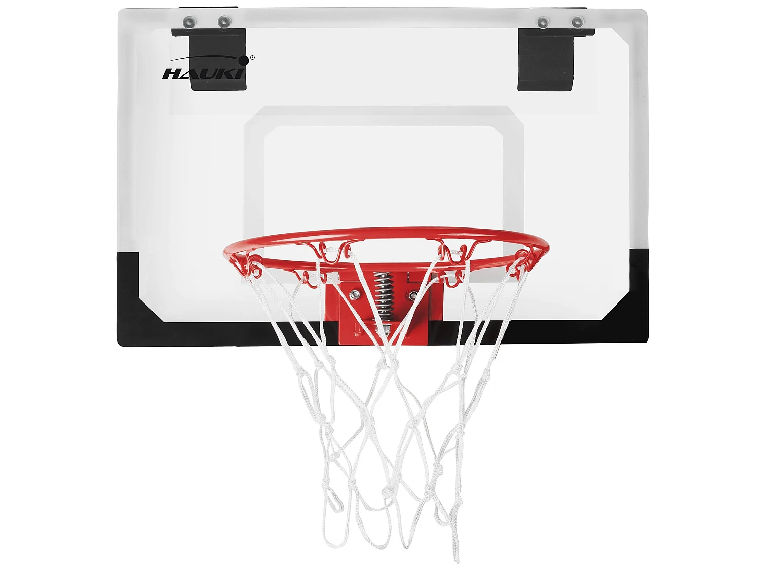 Set panier de basket rouge 58x40 cm 3 ballons pompe à balles panneau et anneau