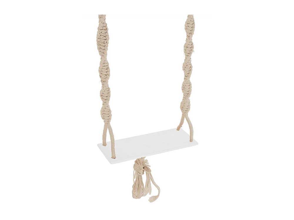 Balançoire en Bois & Coton "Boho" 264cm Beige