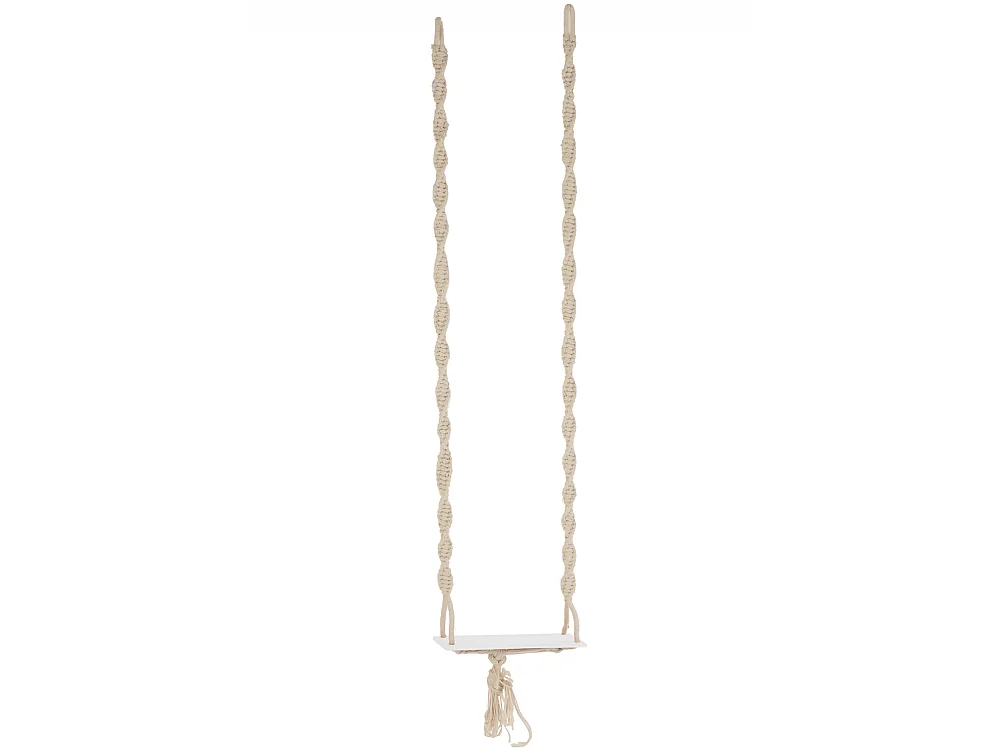 Balançoire en Bois & Coton "Boho" 264cm Beige