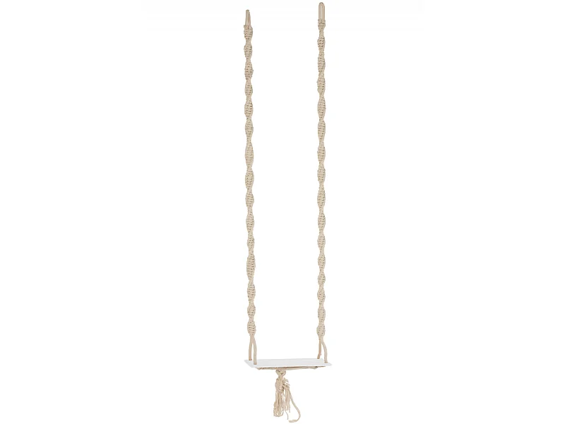 Balançoire en Bois & Coton "Boho" 264cm Beige