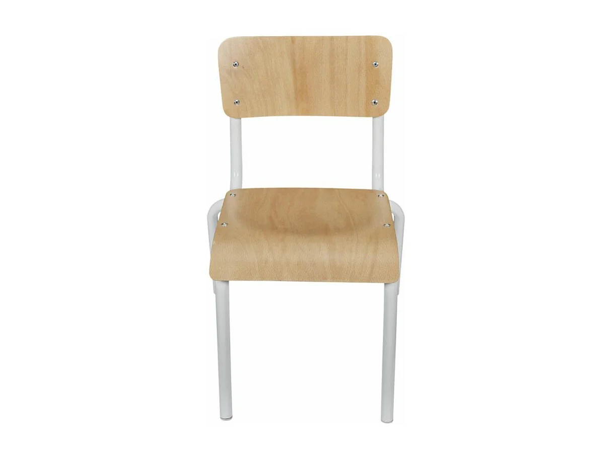 Kinderstuhl aus Holz und Metall