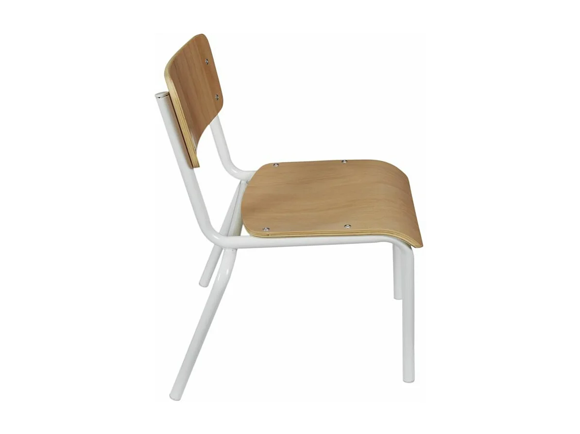 Kinderstuhl aus Holz und Metall