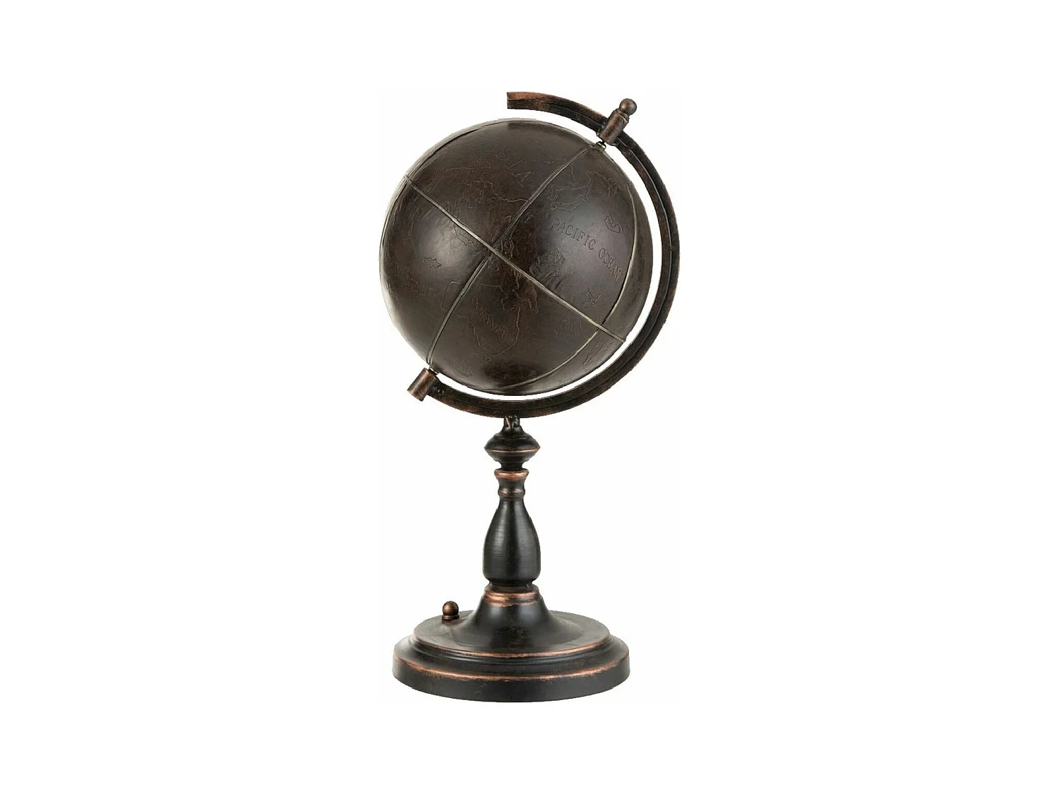 Globe Déco "Gravure" 64cm Marron