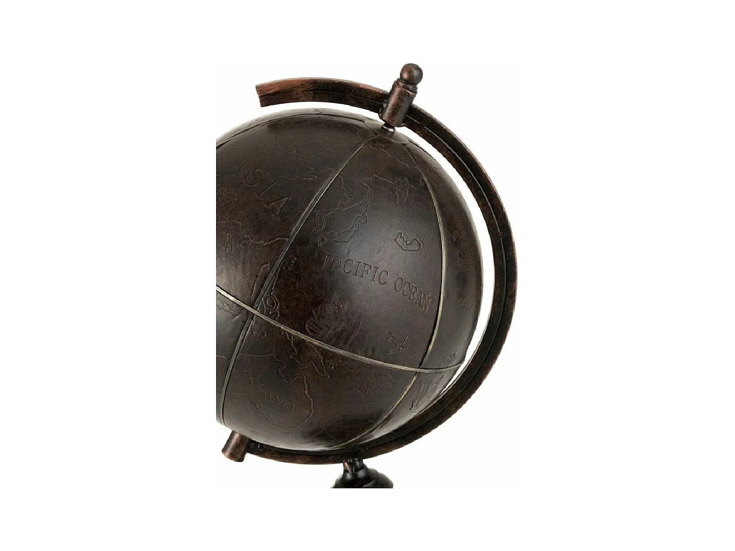 Globe Déco "Gravure" 64cm Marron