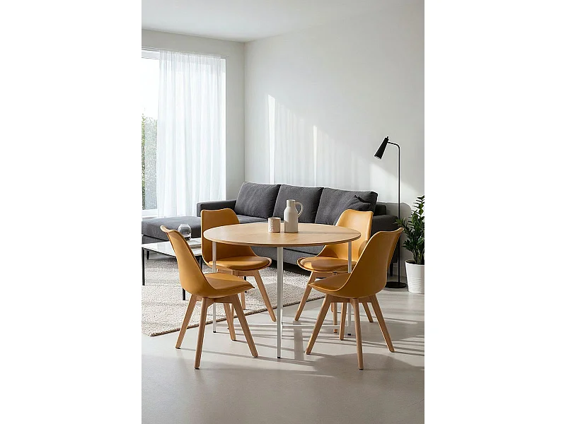 Packs Sillas Comedor - Pack 4 Sillas Synk Basic - Mostaza