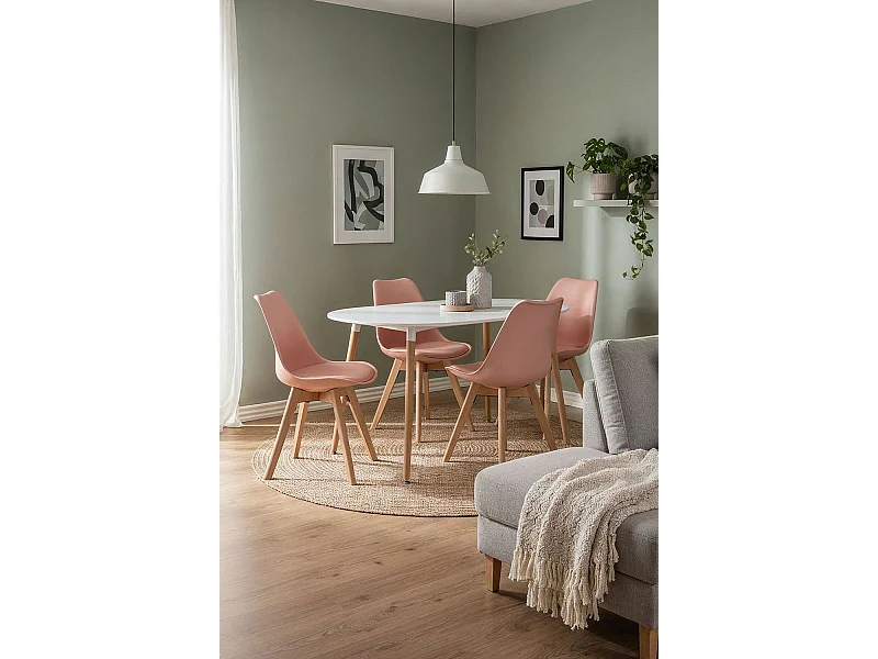 Packs Sillas Comedor - Pack 4 Sillas Synk Basic - Rosa Avellana