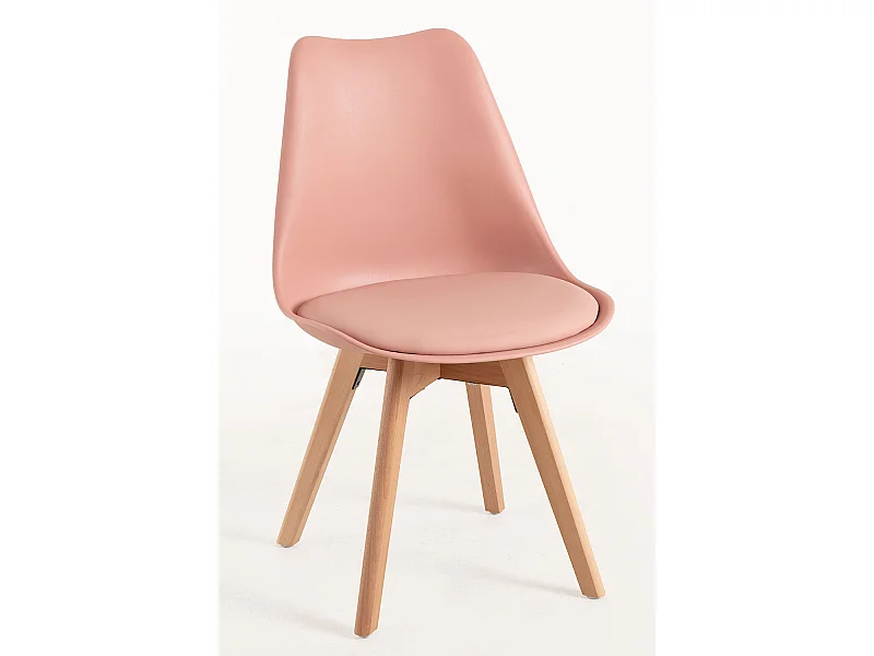 Packs Sillas Comedor - Pack 6 Sillas Synk Basic - Rosa Avellana