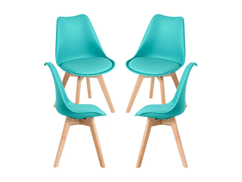 Packs Sillas Comedor - Pack 4 Sillas Synk Basic - Aguamarina