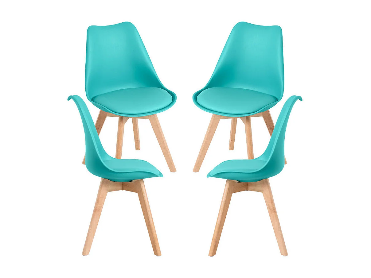 Packs Sillas Comedor - Pack 4 Sillas Synk Basic - Aguamarina