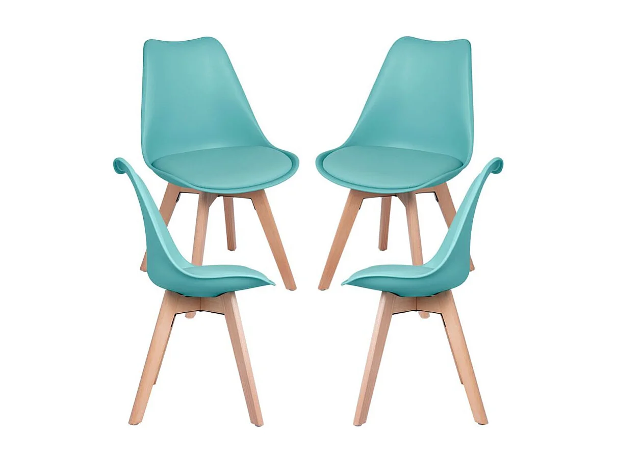Packs Sillas Comedor - Pack 4 Sillas Synk Basic - Aguamarina