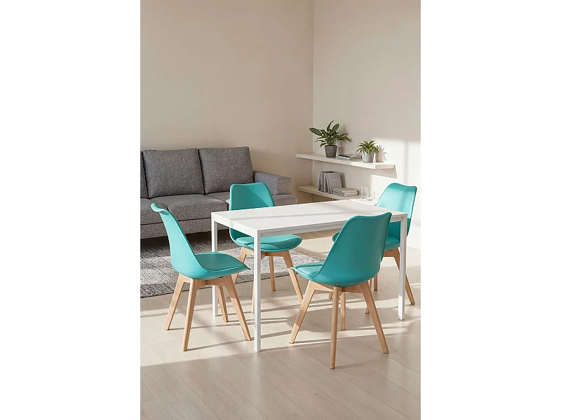 Packs Sillas Comedor - Pack 4 Sillas Synk Basic - Aguamarina
