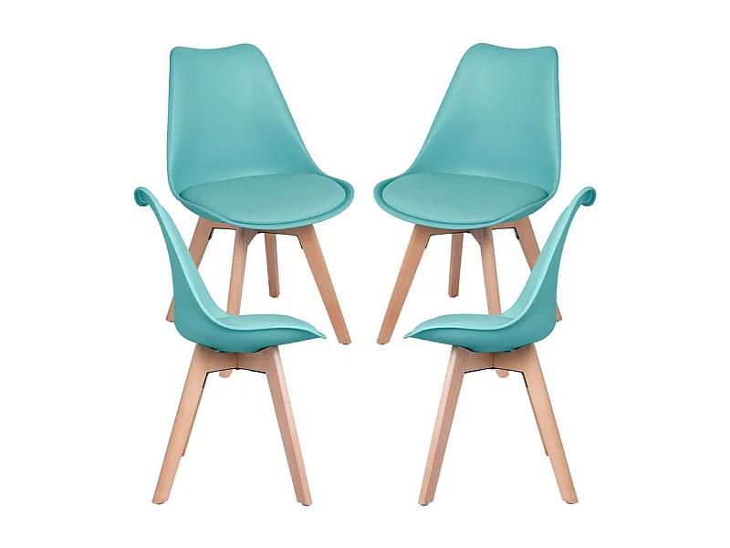 Packs Sillas Comedor - Pack 4 Sillas Synk Basic - Aguamarina
