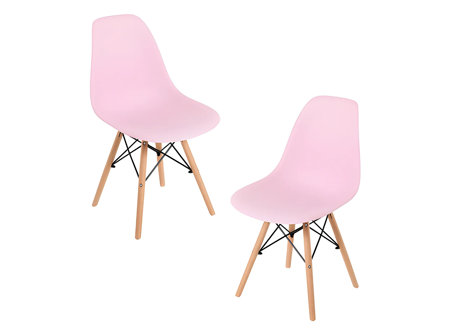 Pack 2 Sillas Tower Basic - Rosa