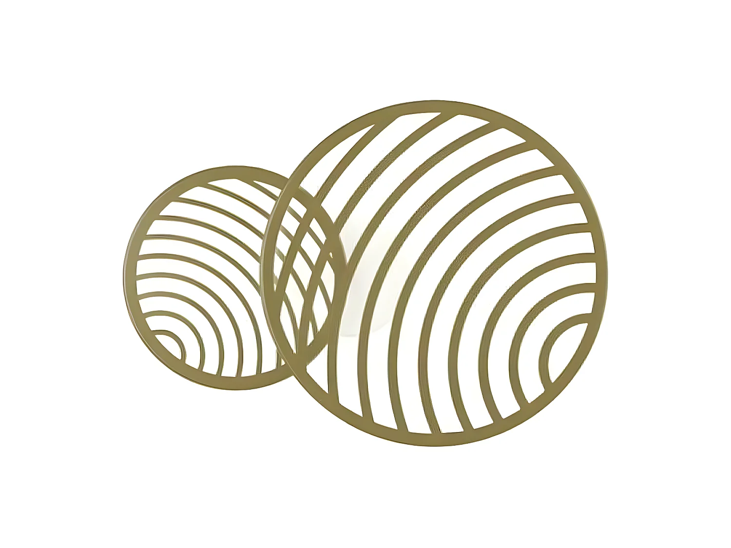 Aplique-Plafond LED 30w modèle COLLAGE en couleur or de MANTRA