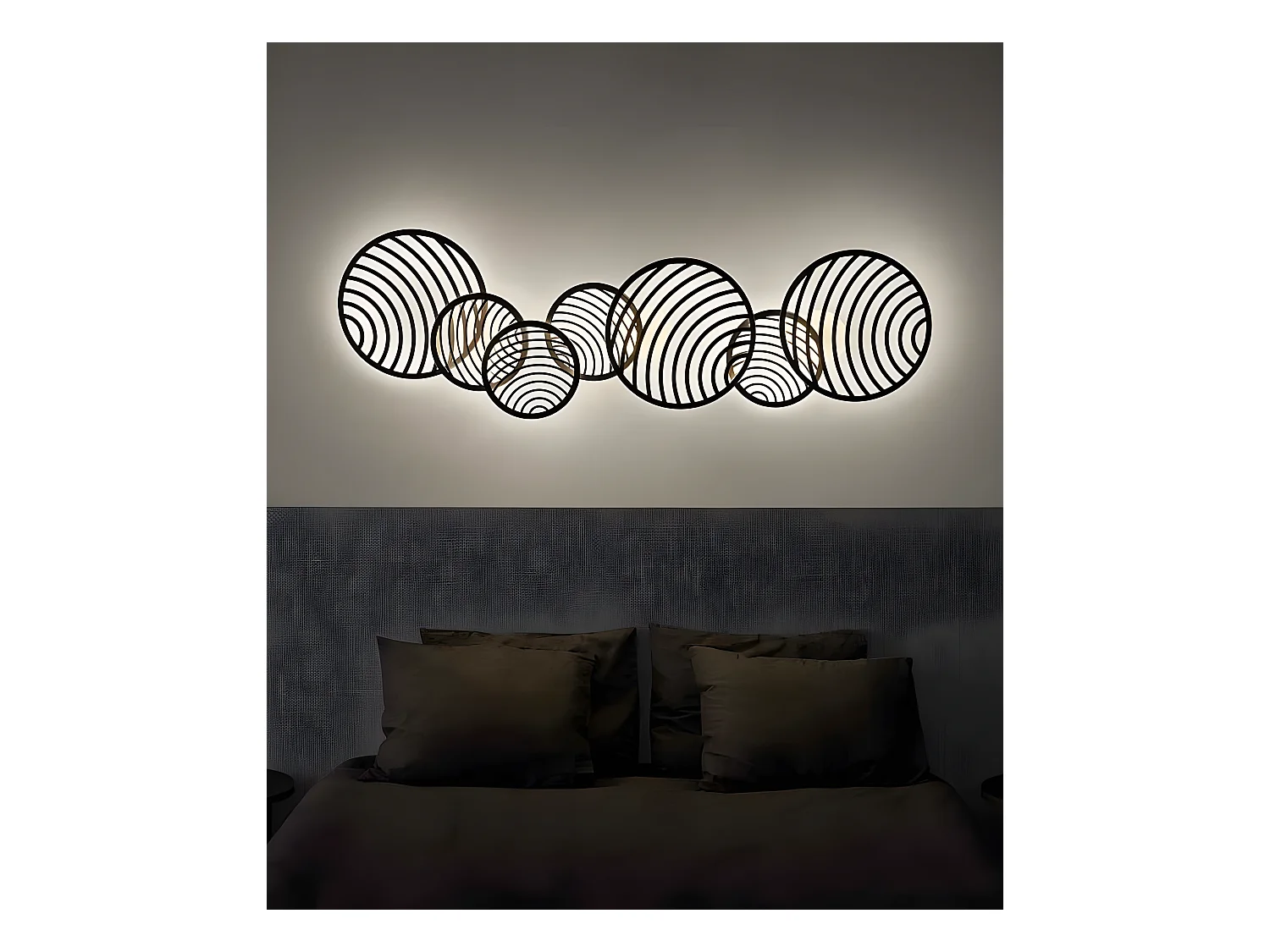 Aplique-Plafond LED 30w modèle COLLAGE en couleur or de MANTRA