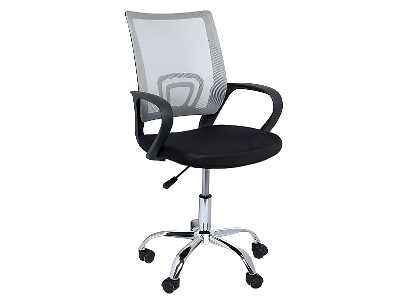Silla de Oficina Gris y Negra Midi Pro - Máxima Ergonomía - Ideal para Escritorio y Gaming